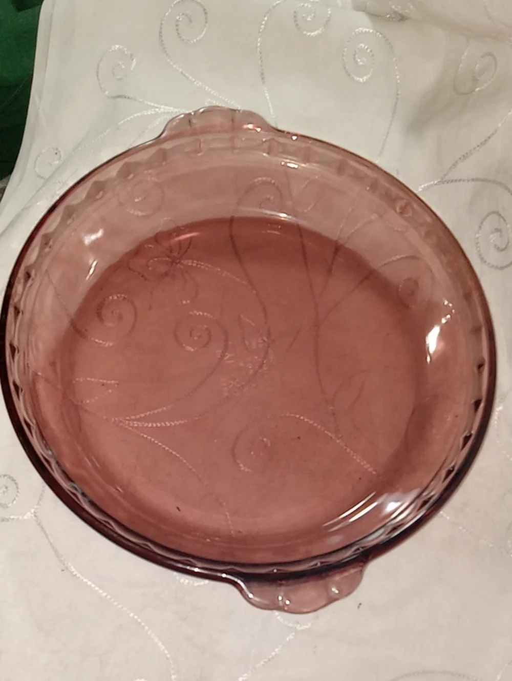Vintage Pyrex By Corningware Amethyst Glass Pie Pan